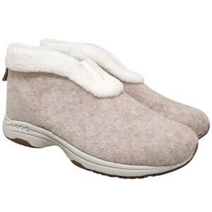 Easy Spirit Women Treepose 2 Cozy Slipper Booties Size US 6.5M Medium Natural